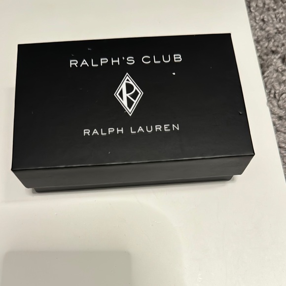 Ralph Lauren Black Circular Cuff Links - Picture 4 of 4